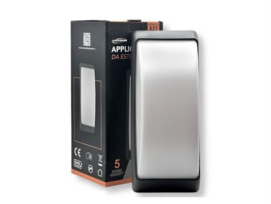 Plafoniera per esterno grigio scuro E27 ip54 32 cm