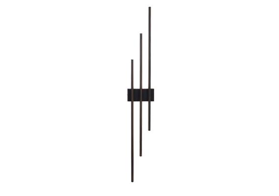 Applique a muro led nero 23W 3000K da interno luce parete