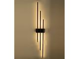 Applique a muro led nero 23W 3000K da interno luce parete