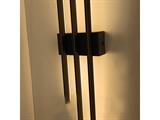 Applique a muro led nero 23W 3000K da interno luce parete
