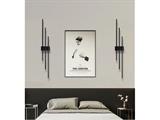 Applique a muro led nero 23W 3000K da interno luce parete