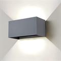 Applique led per esterno up down 24w grigio 6400K ip65