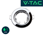 Portafaretto LED da Incasso Rotondo Silver Cromato Kit 2pz