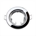 Portafaretto LED da Incasso Rotondo Silver Cromato Kit 2pz