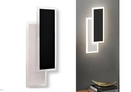 Applique a muro moderna led bianca e nera 3 colori CCT ip20