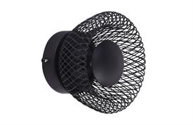 Applique a muro nero 1xG9 per interno in metallo