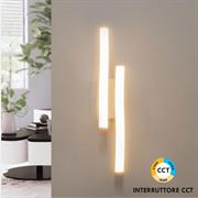 Applique a muro con doppio led bianco 3 colori switch 10w