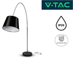 Lampada da Terra in Metallo con Portalampada E27 Altezza 196cm