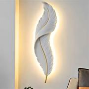 Applique a muro led a foglia bianca e oro 12w 3 colori