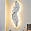 Applique a muro led a foglia bianca e oro 12w 3 colori
