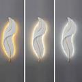 Applique a muro led a foglia bianca e oro 12w 3 colori