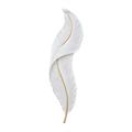Applique a muro led a foglia bianca e oro 12w 3 colori