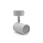 Applique a muro gu10 orientabile bianco in alluminio per interno