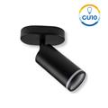Applique a muro orientabile nero GU10 alluminio
