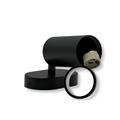 Applique a muro orientabile nero GU10 alluminio