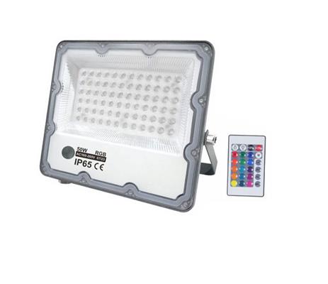 Faro led RGB 50W smd alta luminosità con telecomando