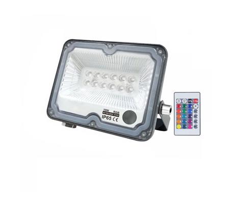 Faro led RGB 10W smd alta luminosità con telecomando