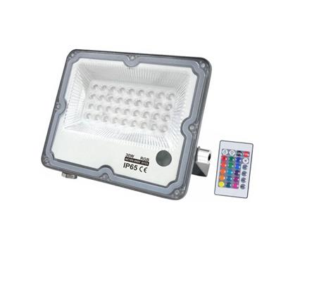 Faro led RGB 30W smd alta luminosità con telecomando