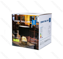 Lampada da Tavola con Base in Ceramica Nera Portalampada E14