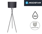 Lampada da Terra in Metallo con Portalampada E27 Altezza 145cm