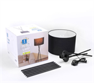 Lampada da Terra in Metallo con Portalampada E27 Altezza 145cm