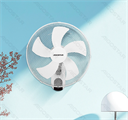 Ventilatore da Parete 45W 3 Velocità con Telecomando