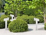 Paletto da giardino 2xgu10 bianco luci orientabili 44cm IP44