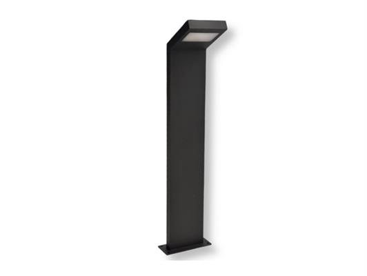 Paletto da giardino in alluminio grigio LED 10W 58cm 4000K IP54