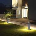 Paletto da giardino led moderno grigio in alluminio 12w 3000K