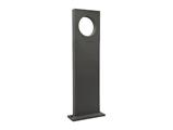 Paletto da giardino led moderno grigio in alluminio 12w 4000K