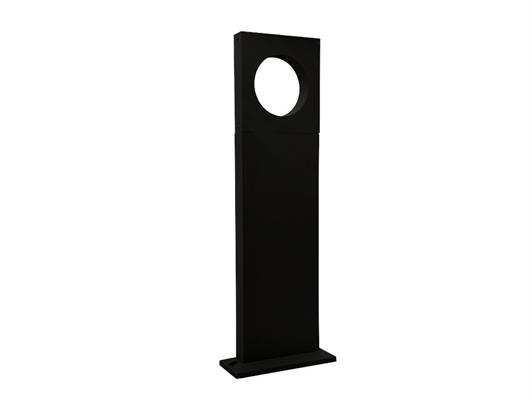 Paletto da giardino led moderno nero in alluminio 12w 3000K