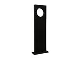 Paletto da giardino led moderno nero in alluminio 12w 3000K