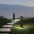 Paletto da giardino led moderno nero in alluminio 12w 3000K