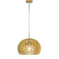 Lampadario LED in Legno a Sospensione con Portalampada E27