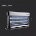 Zanzariera Elettrica con Tubi UV 15W