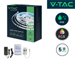 Kit Strip LED RGB 24v 13W/m con Telecomando e Alimentatore IP20