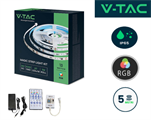 Kit Strip LED RGB 24v 13W/m con Telecomando e Alimentatore IP65