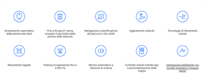 Robot aspirapolvere lavapavimenti smart wifi con stazione EZVIZ