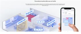 Robot aspirapolvere lavapavimenti smart wifi con stazione EZVIZ