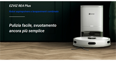 Robot Aspirapolvere Lavapavimenti Smart WiFi con Stazione EZVIZ