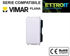 Interruttore Bianco 16A Compatibile con Vimar® Plana