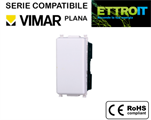 Interruttore Bianco 16A Compatibile con Vimar® Plana