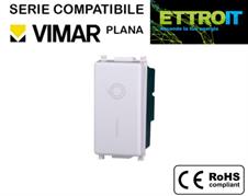 Interruttore O/I 16A Bianco Compatibile con Vimar® Plana