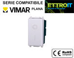 Interruttore O/I 16A Bianco Compatibile con Vimar® Plana