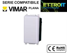 Deviatore 16A Bianco Compatibile con Vimar® Plana