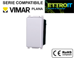 Deviatore 16A Bianco Compatibile con Vimar® Plana