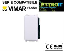 Invertitore 16A Bianco Compatibile con Vimar® Plana