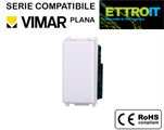 Invertitore 16A Bianco Compatibile con Vimar® Plana