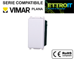 Pulsante 16A Bianco Compatibile con Vimar® Plana