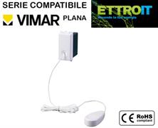 Pulsante con corda 10A Bianco Compatibile con Vimar® Plana